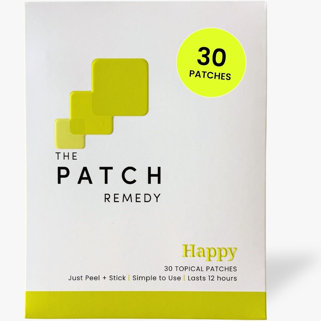 Der Patch Remedy Happy Patch | 5-HTP, L-Theanine, Rhodiola, Inositol, B6, Vitamin D3 | 30 Patches