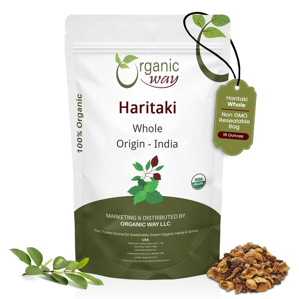 Bio Way Haritaki entier (Chebulic Myrobalan)