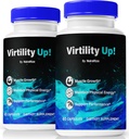 (2 Pack) Virtility Up Pills, Offizielle VirtilityUp für Männer, unterstützt Energie, Stamina und Leistung, Alle natürlichen Unterstützung für Gesamt-Well-Being, Male Capsules Review, Premium Formel (120 Kapseln)