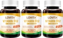 Lovita Vitamin B12 1000 mcg (B12 Vitamine als Cyanocobalamin), Timed Release B12, Vegan-Friendly, unterstützt Nervous System, 60 vegetarische Tablets (2 Month Supply) (Pack von 3)