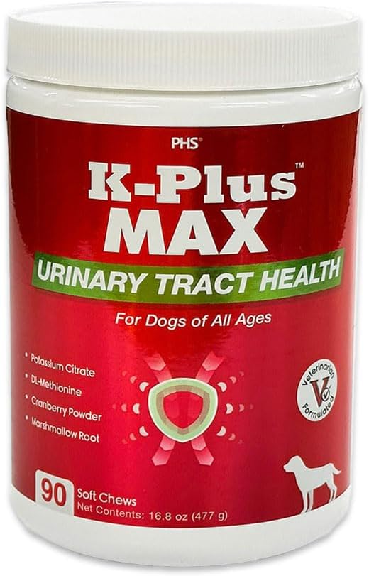 Urinary Tract Health Soft Chews für Hunde – Cranberry + DL-Methionine + Kalium Citrat – Unterstützt Blase & Nieren, pH Balance, UTI & Bladder Stone Prevention – Made in USA - 90 Easy-to-Feed Chews