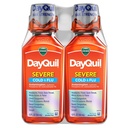Vicks DayQuil Schwere kalte & Flu flüssige Medizin, Tagesentlastung für Kopfschmerzen, Fever, Sore Throat, Minor Aches & Pains, Chest Congestion, Stuffy Nose, Nasal Congestion, Sinus Pressure, & Cough, 2x12oz