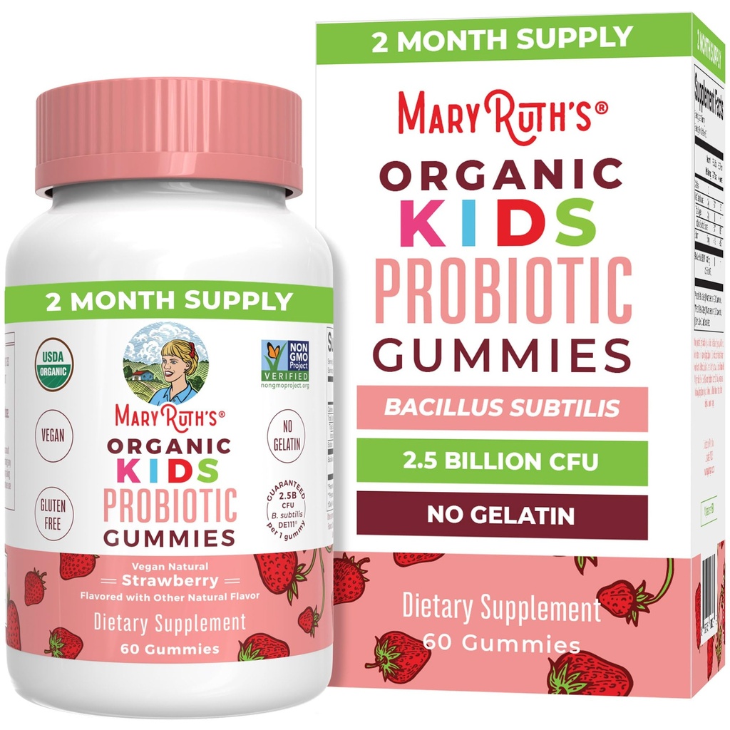 MaryRuth Organics Probiotiques pour les enfants pour la santé digestive.