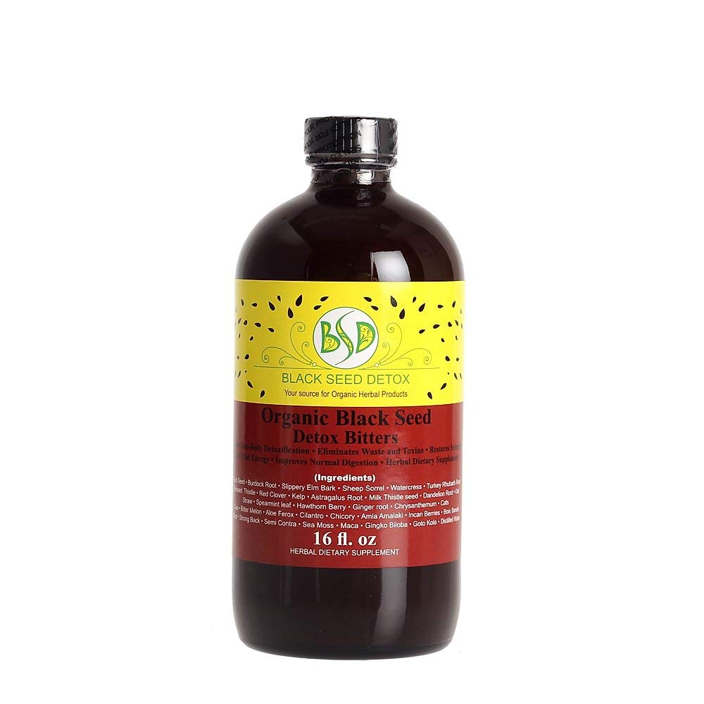 BSD Blackseed & Bitters Detox (30 herbes/bitters) (16 oz.)