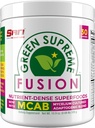 SAN Nutritions Green Supreme Fusion Blend Antioxidant: Super Greens Smoothie Mix mit Spirulina, Chlorella, Adaptogenic Pilze, 30 Portionen