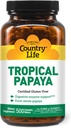 Country Life - Natural Tropical Papaya Enzyme - 500 Kaubare Wafer