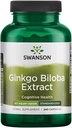 Swanson Ginkgo Biloba Extrakt 24% 60 Milligramme 240 Kapseln