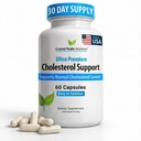 Supplément au cholestérol - Ingrédients tout-naturels pour soutenir les niveaux normaux de coléstérol. Prend en charge la circulation optimale. 60 gélules