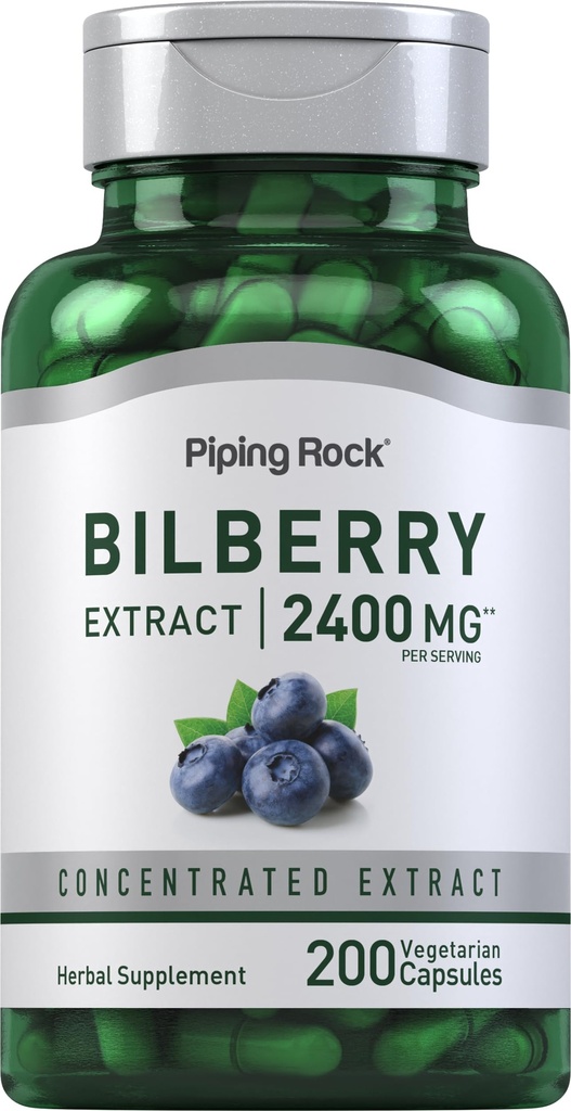 Pipeping Rock Bilberry Extract Capsules 2400mg.200 pilules.