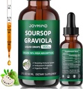 Graviola Soursop Leaf Extract Liquid - Soursop Bitters Liquid, Immune Boost, Relax, Liver and Sleep, Vegan, Sugar & Gluten Free, 98% Absorption Rate, Natural Flavor, 2 Month Supply 60ML