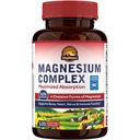 Vitalitown Magnesium Complex Supplement 500mg - NSF Certified Magnesium Glycinate, Malate, Taurate & Citrate - Chelat High Absorption & Gentle on Stomach - Vegan Non-GMO 120 Kapseln