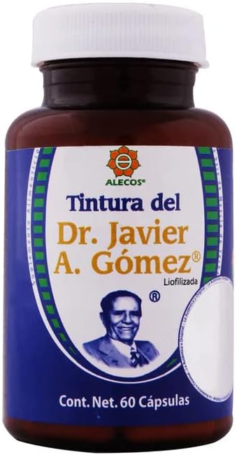 Cápsulas Alecos de Tintura Liofilizada del Dr. Javier A. Gómez, Frasco con, White, 60 Count (Pack of 1), 60.0 Gramm