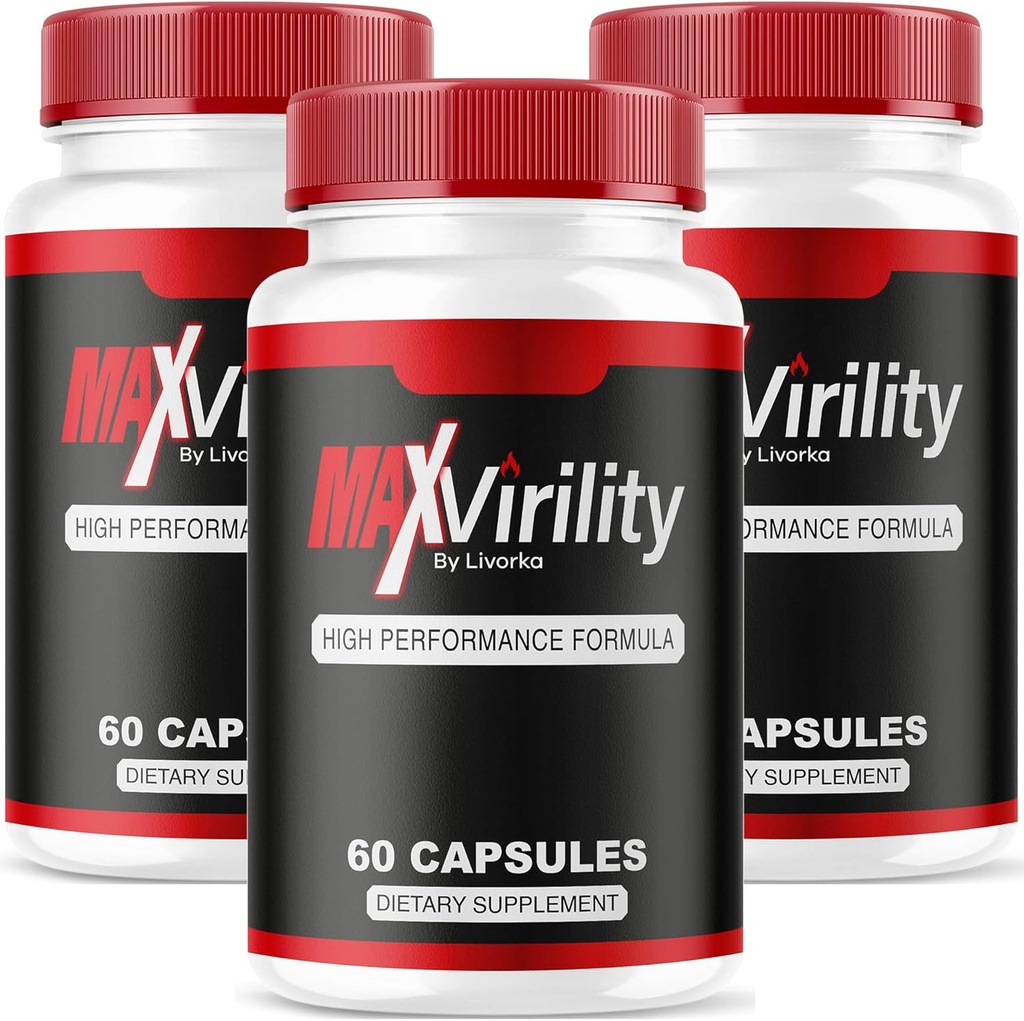 (3 Pack) Max Virility für Männer, Max Virility, Maxvirility für Männer, MaxVirility Capsules, MaxVirility, Max Virility Supplement, Max Virility Pills für Männer, Max Virility Pills, 300 Kapseln für 3 Monate