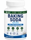 Natural Baking Soda Kapseln - 650mg Backen Soda Tabletten für Nieren- &amp; Magensäure - Natriumbicarbonat Pillen, Bicarbonat von Soda, Bicarbonato de Sodio para Tomar, Natriumbicarbonat 650 mg Tabletten
