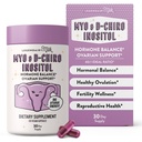 Legendairy Lait Pure Inositol Supplément - Myo Inositol et D-Chiro Inositol Capsules - Idéal rapport 40:1 - Ovarian & Fertility Support pour les femmes - 30 jours d'approvisionnement