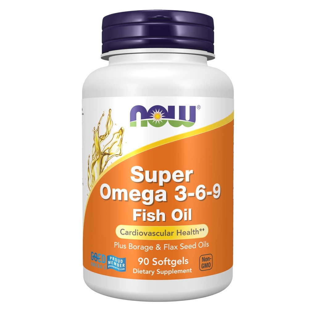 JETZT Ergänzungen, Super Omega 3-6-9 1200 mg mit einer Mischung aus Fisch, Borage und Flax Seed Oils, 90 Softgels