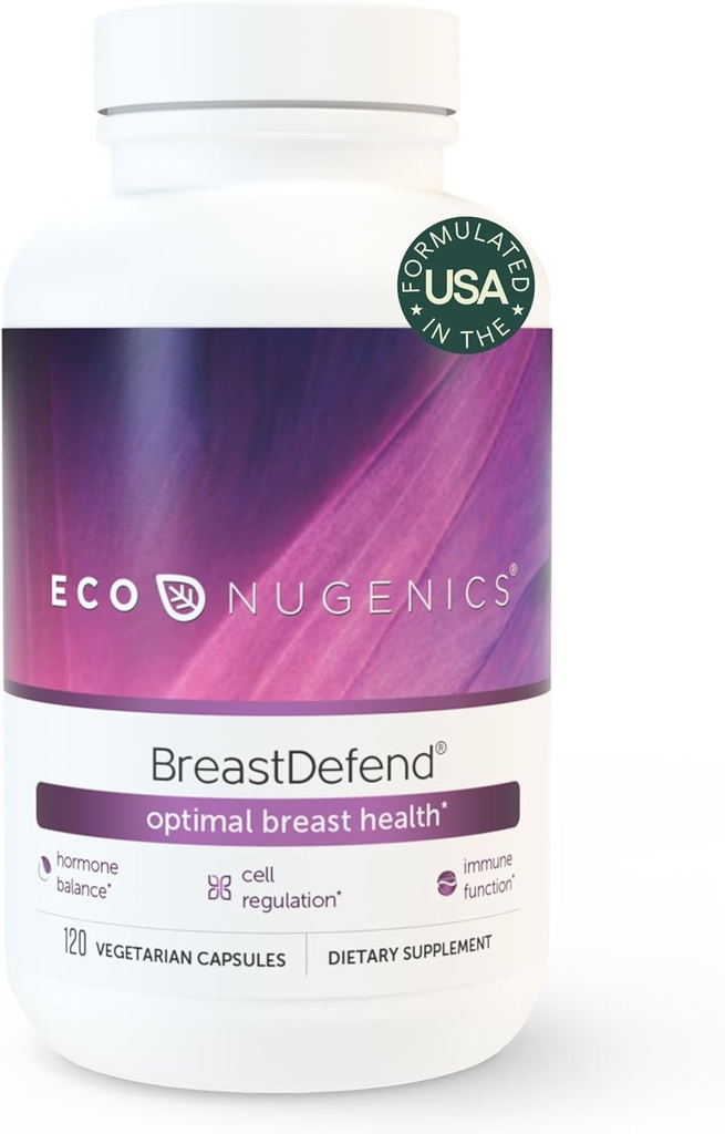 EcoNugenics BreastDefend DIM supplément pour soutenir la santé mammaire optimale pour les femmes, l'équilibre hormonal œstrogène, le soutien immunitaire – Curcumine curcumine, Reishi et la dinde