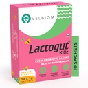 Lactogut Kidz Probiotiques Poudre pour les enfants Probiotiques faciles à consommer pour les enfants Gut santé, bien-être global et immunité Vegan cliniquement prouvé - 1Gx10 sachets (arôme orange)