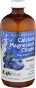 LIFETIME Soutien osseux, Citrate de calcium, Citrate de magnésium et vitamine D-3, Relaxation, Formule de soutien osseux et musculaire, Absorption facile, Saveur de bleuets, environ 32 portions, 16 FL OZ