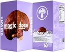 Magic DozeTM Reishi Mushroom Supplement Kapseln - 60 Zähler, Abwickel, Kräuterergänzung, Stress Relief, Immununterstützung, Vegan, Bio Reishi Ingredient