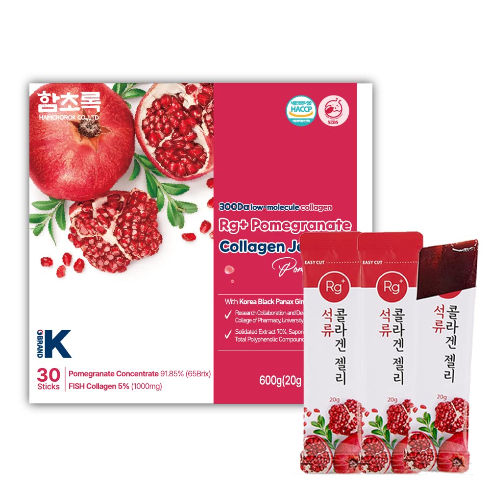 Anti-Aging Korean-Beauty Pomegranate Collagen Jelly Stick 20g*30 Stick/für Haut, Nagel und Haarwachstum