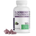 Bronson Elderberry Extra Strength, Unterstützt gesunde Immunsystem & Antioxidantien Schutz, Non GMO, 180 Vegetarische Kapseln