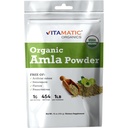 Vitamatic Certified USDA Organic Amla Berry Powder – 1 lb (16 oz) Amalaki | Rich in Natural Vitamin C & Antioxidants | Unterstützt Immungesundheit | Glutenfrei, Non-GMO, Kosher