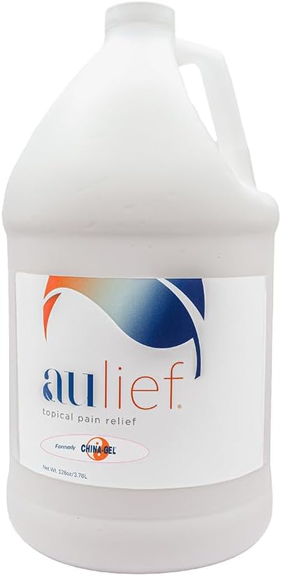China-Gel Aulief Schmerzlinderung Creme Arthritis & Muskel Rub für Sore Muskeln & Gelenkschmerzen, Neck, Knie & Back Aches, Premium Dye-Free White Topical Gel, 128 oz Flaschen