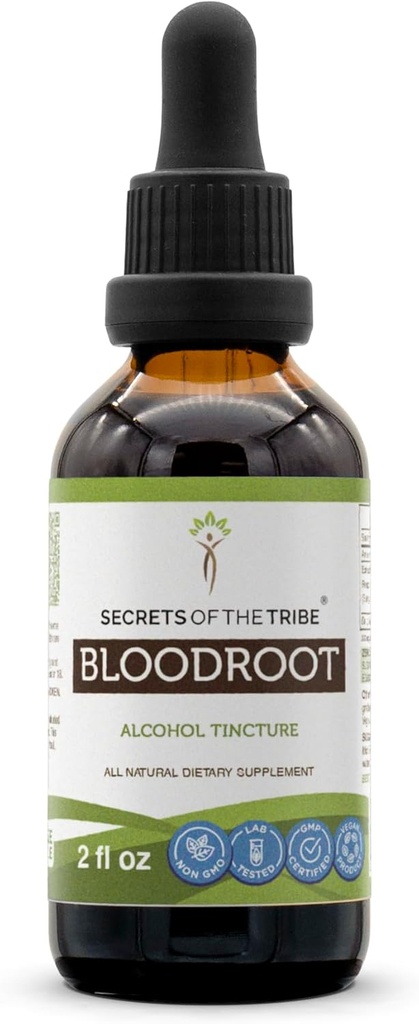 Secrets of the Tribe Blue Cohosh Alcohol Tincture (Glycerite) 659 mg Verantwortungsbewusst gezüchtet Blue Cohosh (Caulophyllum thalictroides) Getrocknete Wurzel (2 Fl Oz)
