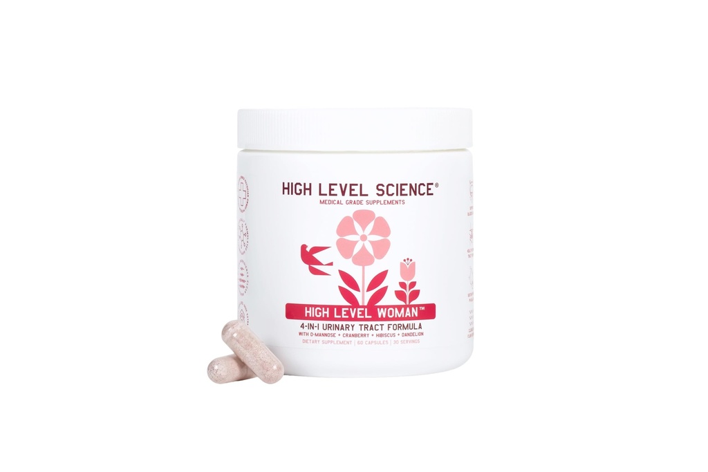 High Level D-Mannose 1000mg, Urinary Tract & Bladder Health Support, D Mannose Ergänzungen für Frauen, Cranberry, Hibiscus & Dandelion, Utri Cleanse, 60 Kapseln, Vegetarisch, Glutenfrei
