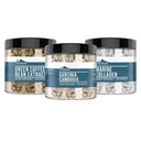 Eléments terriens Garcinia Cambogia, Haricot de café vert et ensemble de collagène marin (200 capsules chacune), Pure et non dilué, Pas d'additifs