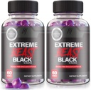 (2 Pack) Extreme Beast Black Gummies - Extreme Beast Black Supplement für Herren, Eine tägliche Formel für Peak Performance, Extreme Beast Black Premium Formulierung, ExtremeBeast Reviews (120 Gummi)
