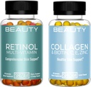 SHIZAM Rétinol Multivitamine & Collagène avec Gommies Biotin en Combo
