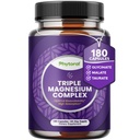 Highly Potent Magnesium Complex Kapseln - Triple Magnesium Blend mit Taurate Glycinate und Malate - 400mg Supplement unterstützt Entspannung &amp; insgesamt Wellness Non-GMO Vegan 180 Kapseln