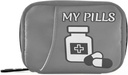 Pill Organizer Medizin Flasche Pille Box 7 Tage Pille Tasche Reisen Pille Organizer Tasche mit Reißverschluss Tragbare Wochentasche Kompakte Größe für Vitamin-Ergänzung Halter