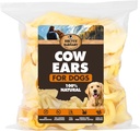 BRUTUS & BARNABY Cow Ohren für Hunde – Ganz Ohren 12 ct, Dicke Schnitt, Grass-Fed Angus Beef, All-Natural No-Rawhide Hund Treat Alternative