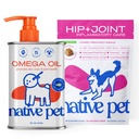 Native Pet Omega Öl für Hunde 8 Oz - Fischöl-Ergänzungen & Relief - Anti-Inflammatorische Chews für Hunde - 60 Chews - Arthritis Supplement & Joint Pain Relief