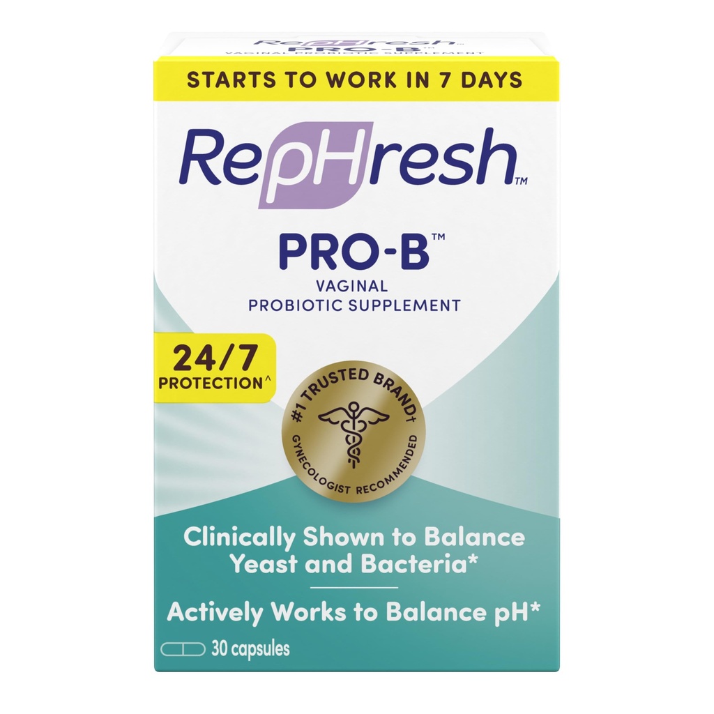 RepHresh Pro-B Probiotique Supplément pour les femmes, 30 gélules orales