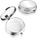 Sibba Tragbare Medizin Pille Fall, Reisen Multi-Functional Feuchtigkeit Proof Pille Box für Geldbörse & Tasche, niedliche Metall Medizin Pille Organizer Box für Vitamine, Fischöl & Nahrungsergänzungsmittel(1 Bestandteil)