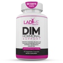 DIM Complex 150mg Hormonelle Unterstützung Menopause Relief Ergänzung für heiße Flashes & Hormonelle Akne Relief Bioperine, Broccoli & Calcium Estrogen Stoffwechsel Balancing Pillen für Frauen 60 Kapseln von LadyMe