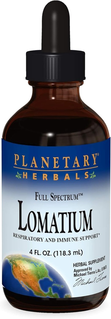 Planetary Herbals Lomatium Full Spectrum Liquid, Atem- und Immununterstützung, 4 Unzen