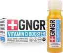 +GNGR Vitamin D Booster – Tropische Immunität Booster Edition Kaltgepresster Ingwer Shot mit Ananas, Passionsfrucht, Orange, Turmeric & Vitamin D3. Stimmung, Immunität & Energie. 2 fl oz (Pack von 12)