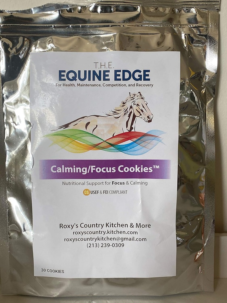 Berechnen/Focus Cookies - Natural Horse Supplements for Calming & Focus, 30 Cookies