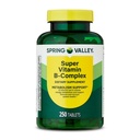 Spring Valley Super Vitamine B-Complex Comprimés Complément alimentaire (250 comprimés) - Nouveau look