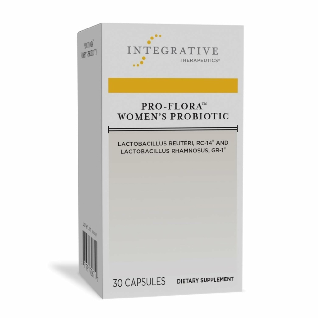 Thérapeutique intégrative Pro-Flora Femmes Probiotique - Probiotique de santé vaginale - Soutient la santé urogène chez les femmes* - Sans gluten - 30 Capsules (30 Capsules)