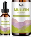 Mullein Tropfen für Lunge – Mullein Blatt Extrakt mit Marshmallow Root, Perilla & Astragalus für Atmungsunterstützung, Immune Boost & Lung Detox, Natürliche Kräuterformel, Vegan, 2 fl oz
