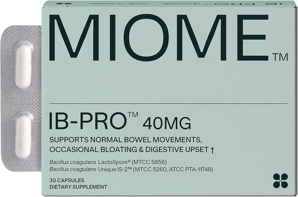 IB-PRO Bacillus Coagulans Probiotic - 2-1 Lactospore & Unique is-2 for Occasional Constipation, Bloating & Digestive Upset - 3. Partei Verifiziert - 30 Kapseln