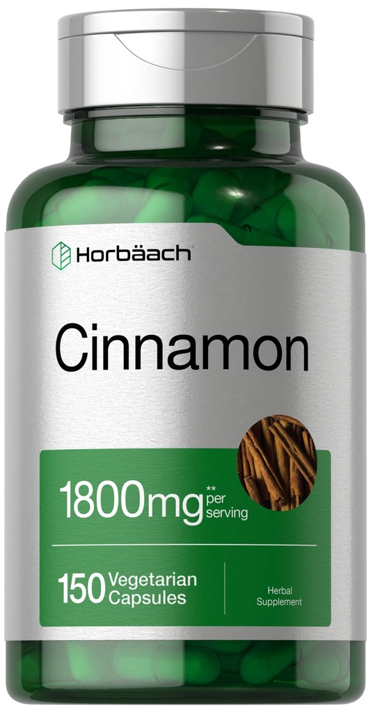 Horbäach Cinnamon Capsules 1800mg.150 Comte.