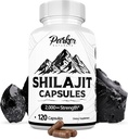 Parker Naturals Pure Himalayan Shilajit Capsules, 2000 mg Strength Shilajit Résine et Supplément Acid Fulvic, Capsules Vegan et sans gluten, 120 Nombre