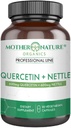 Quercetin 600mg & Nettle 600mg - Natural Flavonoids Supplement für saisonale Irritants, Immunantwort, Gesunde Alterung und Langlebigkeit - Non Drowsy, Non GMO, Vegan - (90 Kapseln)